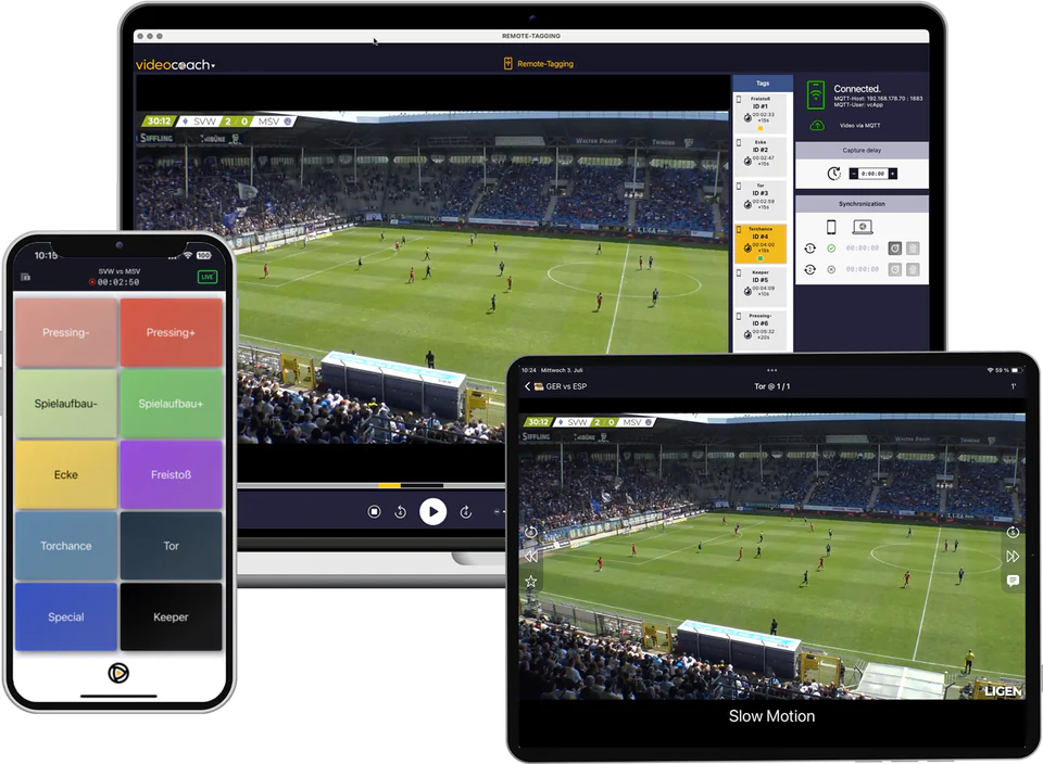 videocoach Live-Tagging-Ansicht