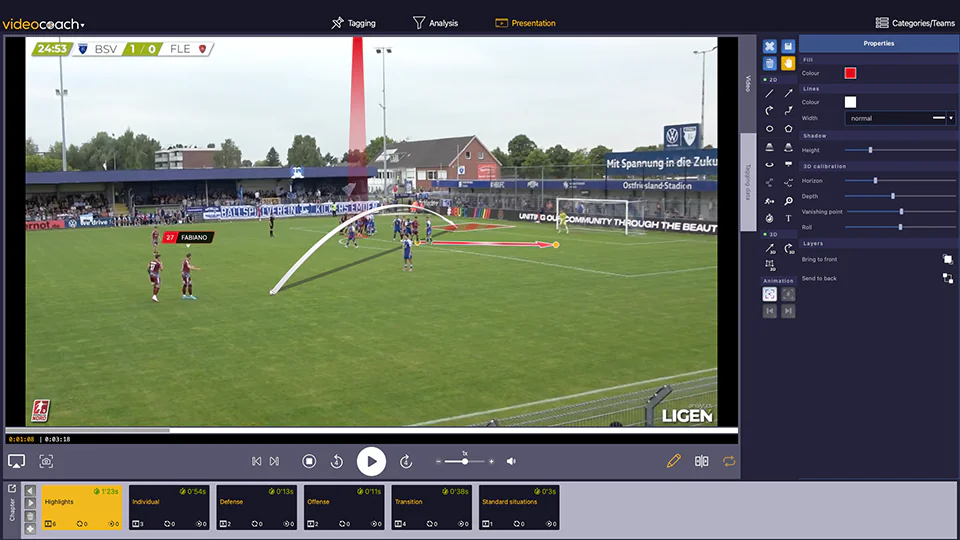 Intuitiver Zeichenmodus in videocoach